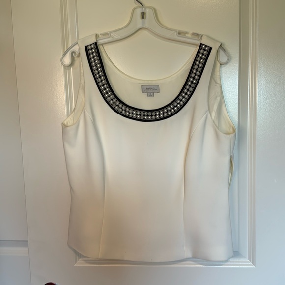 Tahari Arthur S Levine tank top blouse size 12 - Picture 1 of 9